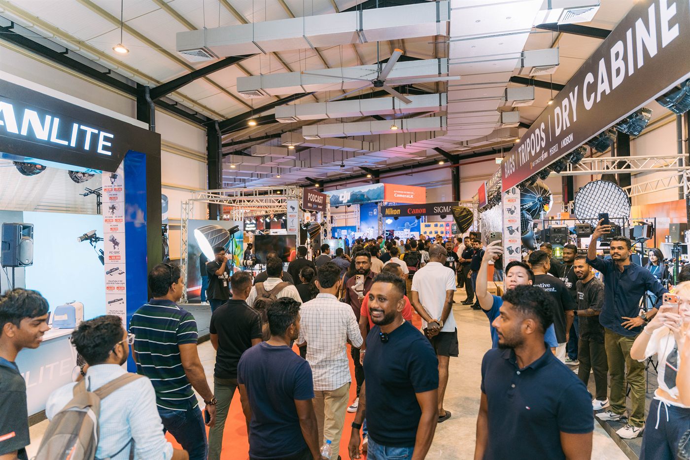 A live workshop session at the exhibition